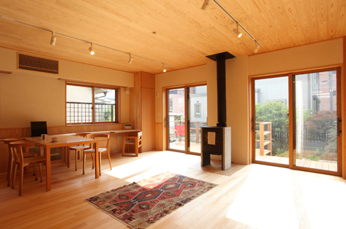 千葉県市川市で薪ストーブがある木の家 千葉県市川市で薪ストーブがある木の家